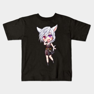 Astra Calytrix from FFXIV Chibi design Kids T-Shirt